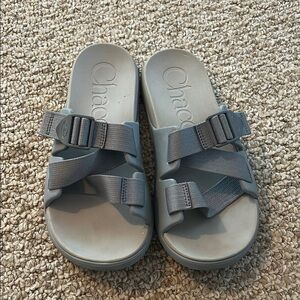 Chaco Adjustable Gray Sandals